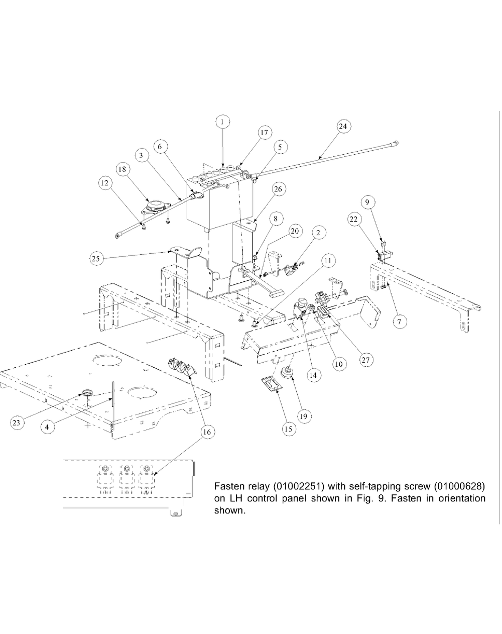 Electrical Engine Assembly Diagram and Parts List for M48-KHS 53AB5B5M150-18-HP Cub Cadet Lawn Tractor